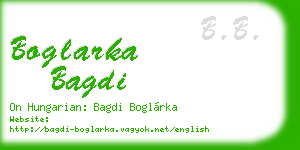 boglarka bagdi business card